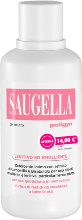 SAUGELLA POLIGYN PH NEUTRO LENITIVO ED EMOLLIENTE 500 ML TAGLIO PREZZO - Farmaciapacini.it