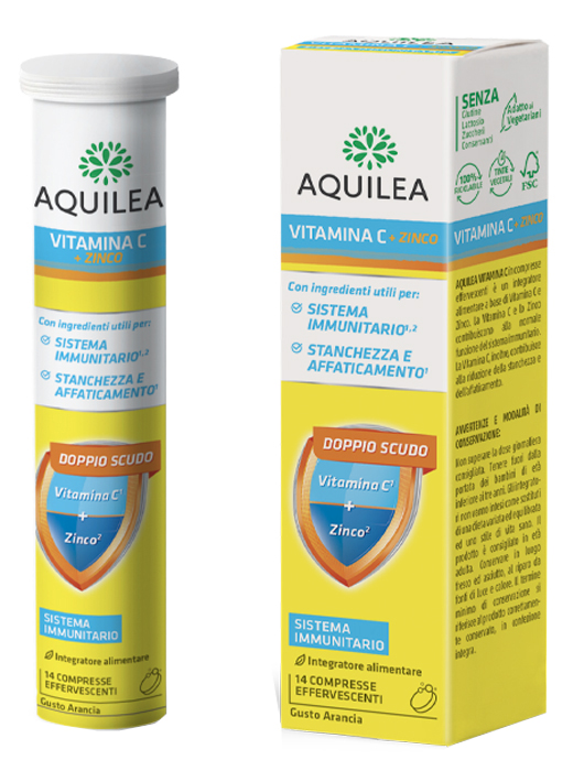 AQUILEA VITAMINA C 14 COMPRESSE EFFERVESCENTI - Farmaciapacini.it