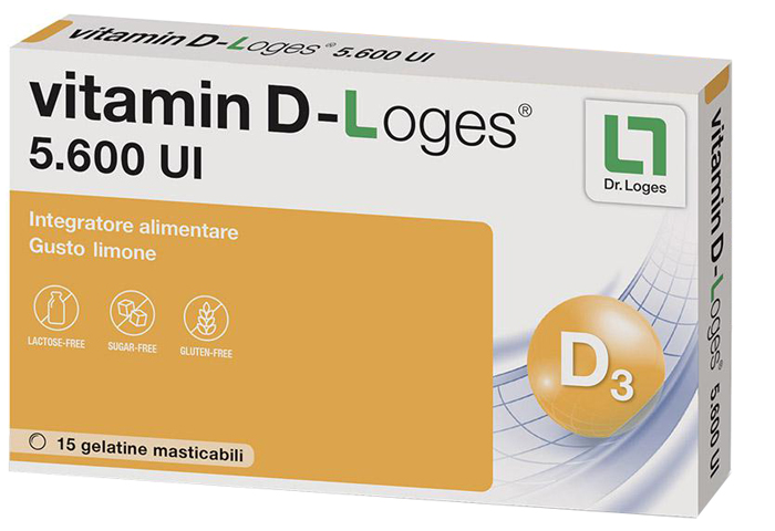 VITAMIN D-LOGES 15 GELATINE MASTICABILI GUSTO LIMONE - Farmaciapacini.it