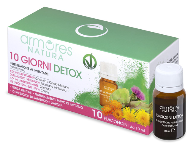 ARMORES NATURA 10 GIORNI DETOX 10 FLACONCINI DA 10 ML - Farmaciapacini.it