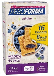 PESOFORMA BISCOTTI MIRTILLI 8 PASTI 16 BISCOTTI - Farmaciapacini.it