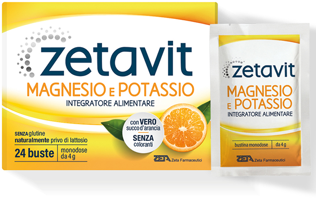 ZETAVIT MAGNESIO POTASSIO 24 BUSTINE DA 4 G - Farmaciapacini.it
