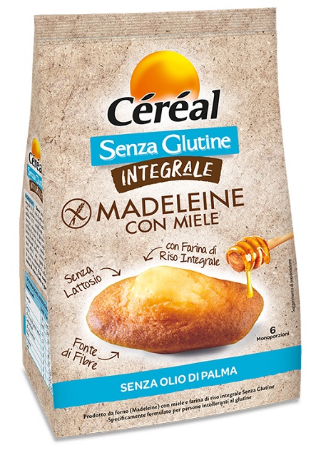CEREAL SENZA GLUTINE INTEGRALE MADELEINE CON MIELE 170 G - Farmaciapacini.it