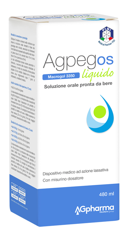 AGPEG OS MACROGOL 3350 LIQUIDO 480 ML - Farmaciapacini.it