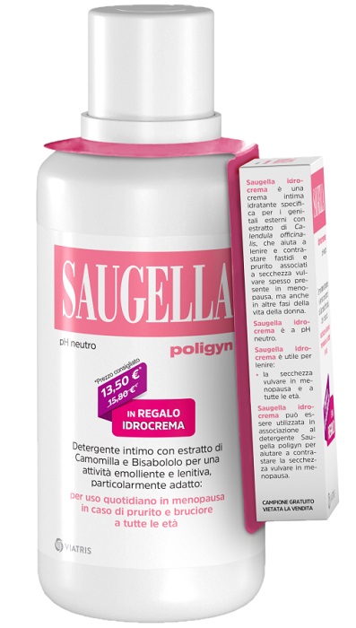 SAUGELLA POLIGYN 500ML + SAUGELLA IDROCREMA 10ML IN REGALO - Farmaciapacini.it