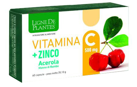 LIGNE DE PLANTES VITAMINA C 500 MG + ZINCO ACEROLA E MANNA DI BAMBU' 60 CAPSULE - Farmaciapacini.it