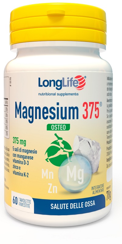 LONGLIFE MAGNESIUM 375 OSTEO 60 TAVOLETTE - Farmaciapacini.it