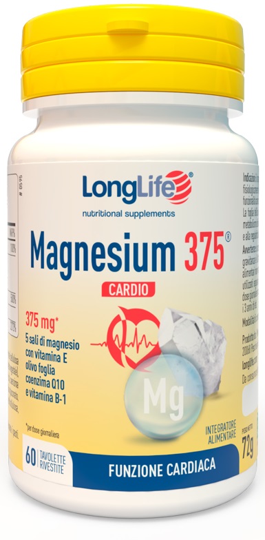 LONGLIFE MAGNESIUM 375 CARDIO 60 TAVOLETTE - Farmaciapacini.it