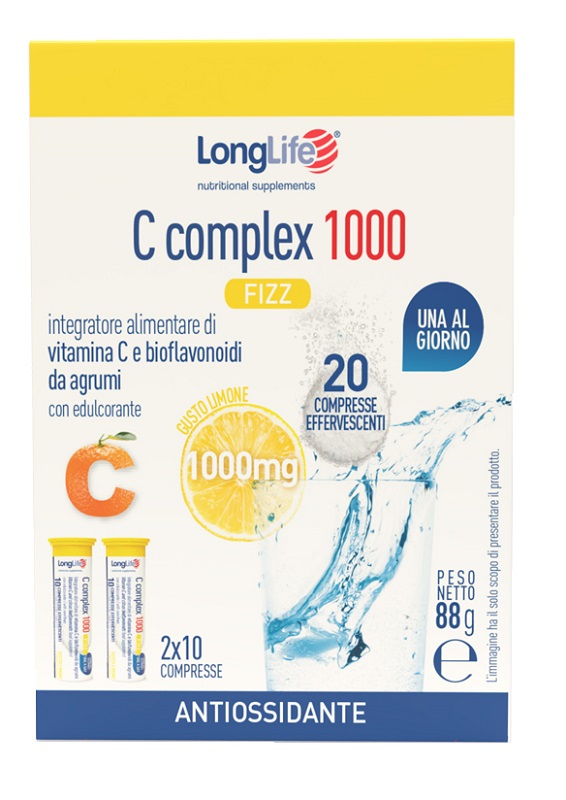 LONGLIFE C COMPLEX 1000 FIZZ 20 COMPRESSE EFFERVESCENTI - Farmaciapacini.it
