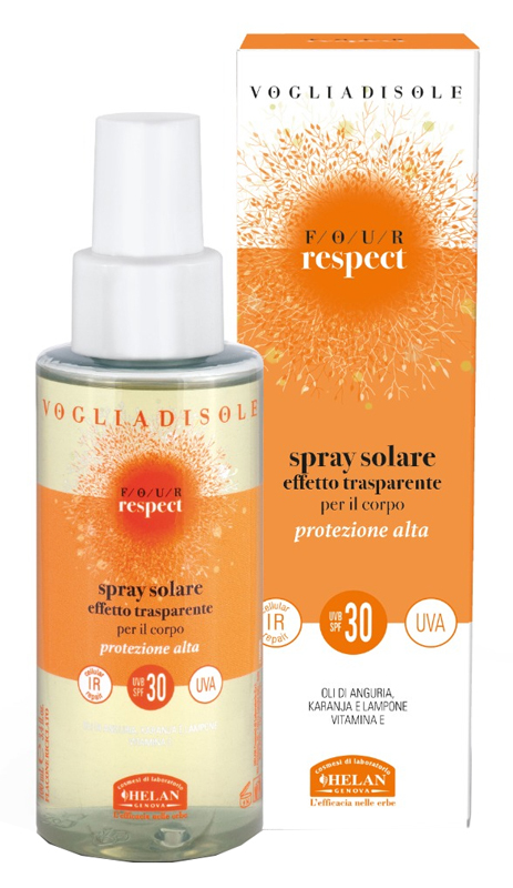 VOGLIA SOLE RESPECT SPRAY SOLARE EFFETTO TRASPARENTE SPF3 150 ML - Farmaciapacini.it