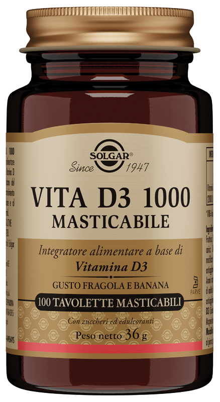 VITA D3 1000 100 TAVOLETTE MASTICABILI - Farmaciapacini.it