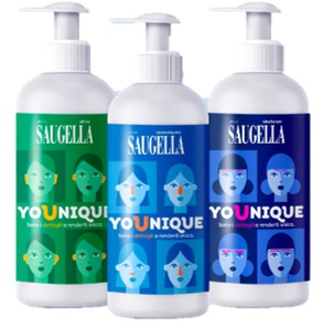 SAUGELLA YOUNIQUE BUNDLE 1 DERMOLIQUIDO 200 ML + 1 ATTIVA 200 ML + 1 IDRASERUM 200 ML - Farmaciapacini.it
