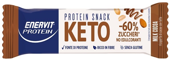 ENERVIT PROTEIN SNACK KETO MILK COCOA 35 G - Farmaciapacini.it