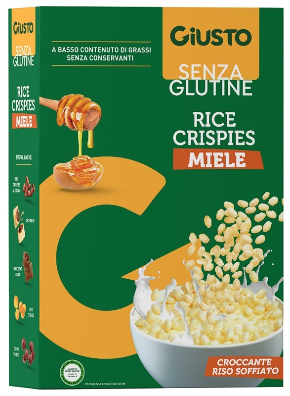 GIUSTO SENZA GLUTINE RICE CRISPIES MIELE 200 G - Farmaciapacini.it