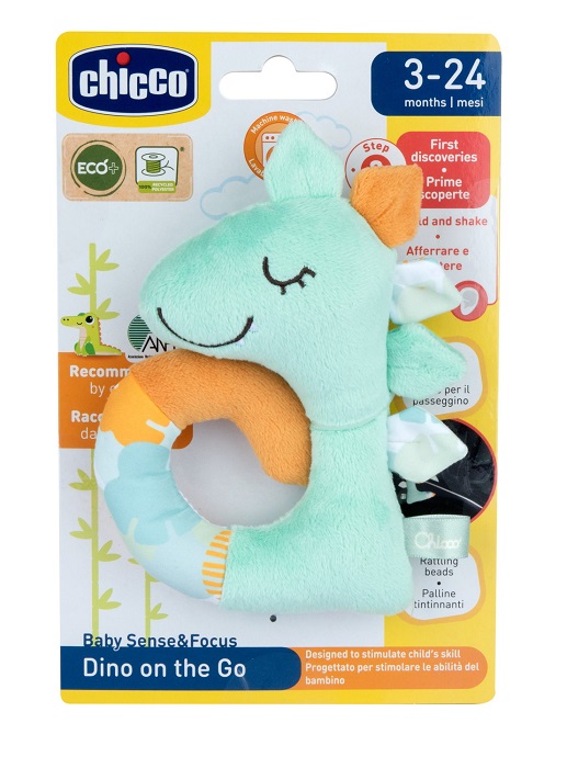 CHICCO GIOCO BABY SENSE&FOCUS TRILLINO SOFT DINOSAURO ECO+ - Farmaciapacini.it