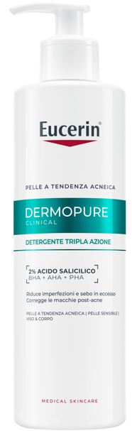 EUCERIN DERMOPURE CLINICAL DETERGENTE TRIPLA AZIONE 400 ML - Farmaciapacini.it
