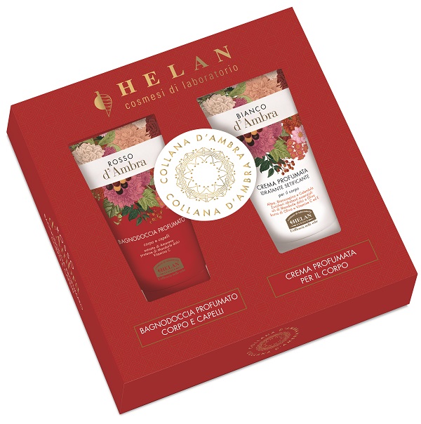 COLLANA D'AMBRA COFANETTO ROSSO D'AMBRA 1 BAGNODOCCIA 75 ML + 1 BIANCO D'AMBRA CREMA CORPO 75 ML - Farmaciapacini.it