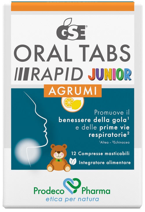 GSE ORAL TABS RAPID JUNIOR 12 COMPRESSE MASTICABILI DA 1,5 G - Farmaciapacini.it