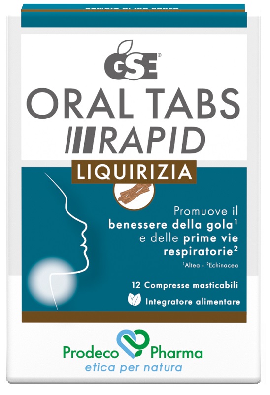 GSE ORAL TABS RAPID LIQUIRIZIA 12 COMPRESSE DA 1,5 G - Farmaciapacini.it