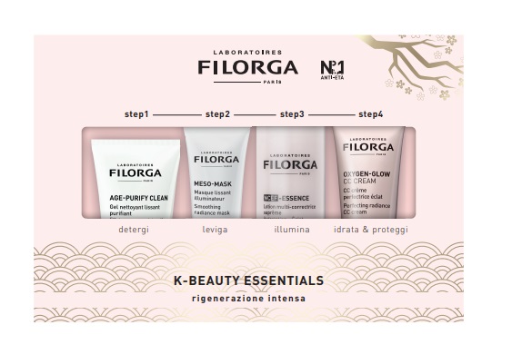 FILORGA GIALLO SPRING EDITION COFANETTO 1 AGE PURIFY CLEAN 50 ML + 1 MESO MASK 30 ML + 1 GLOBAL REPAIR ESSENCE 150 ML +  1 OXYGEN GLOW CC CREAM 40 ML - Farmaciapacini.it