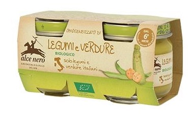OMOGENEIZZATO LEGUMI E VERDURE BABY FOOD BIO 2 X 80 G - Farmaciapacini.it