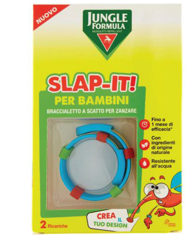 JUNGLE FORMULA SLAP-IT BRACCIALETTO ANTI-ZANZARE PER BAMBINI+ 2 RICARICHE - Farmaciapacini.it
