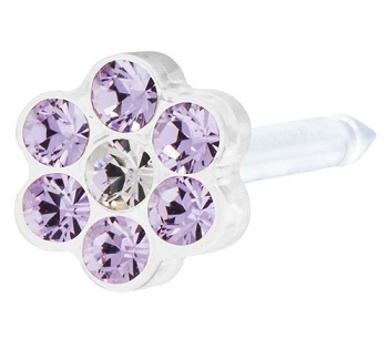 BLOMDAHL FORALOBI MP DAISY 5MM VIOLET/CRYSTAL - Farmaciapacini.it