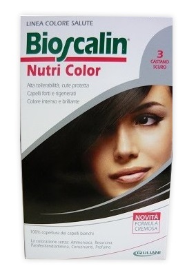 BIOSCALIN NUTRI COLOR 3 CASTANO SCURO SINCROB 124 ML - Farmaciapacini.it