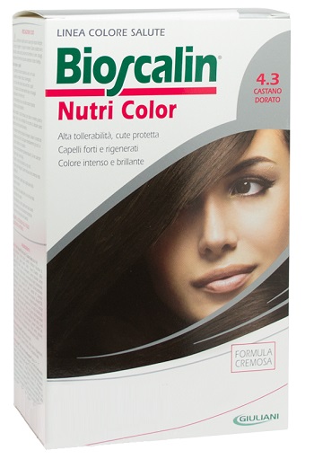 BIOSCALIN NUTRI COLOR 4,3 CASTANO DORATO SINCROB 124 ML - Farmaciapacini.it