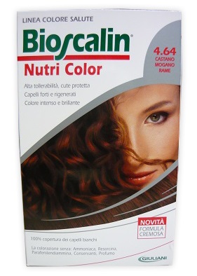 BIOSCALIN NUTRI COLOR 4,64 CASTANO MOGANO RAME 124 ML - Farmaciapacini.it