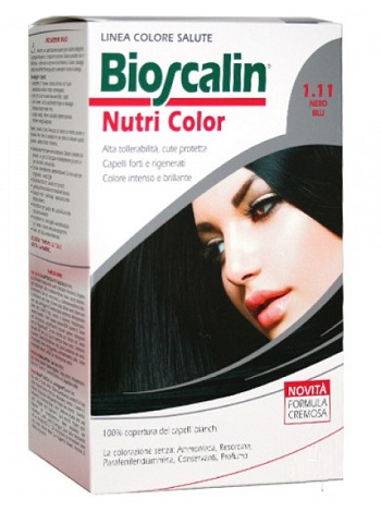 BIOSCALIN NUTRI COLOR 1,11 NERO BLU SINCROB 124 ML - Farmaciapacini.it