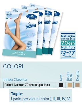 SAUBER COLLANT 70 DENARI MAGLIA LISCIA N BEIG 3 LINEA CLASSICA - Farmaciapacini.it