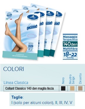 SAUBER COLLANT 140 DENARI MAGLIA LISCIA NEUTRO BEIGE 4 LINEA CLASSICA - Farmaciapacini.it