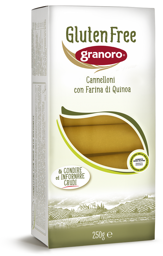 GLUTEN FREE GRANORO CANNELLONI CON QUINOA 250 G - Farmaciapacini.it