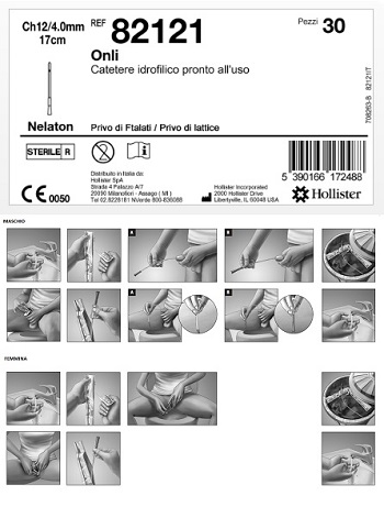 CATETERE IDROFILICO ONLI 17 CM CH 12 30 PEZZI - Farmaciapacini.it