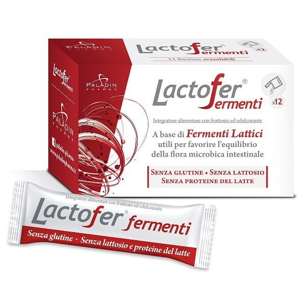 LACTOFER FERMENTI 12 BUSTINE OROSOLUBILI - Farmaciapacini.it