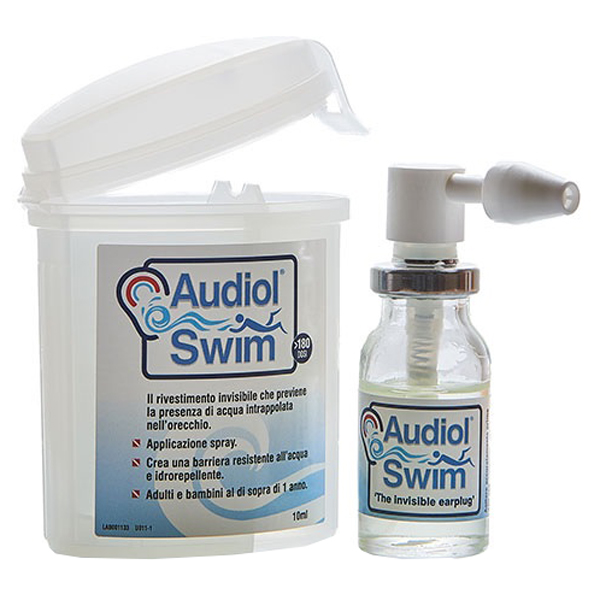 AUDIOLSWIM SOLUZIONE RIVESTIMENTO CANALE UDITIVO COME BARRIERA IDROREPELLENTE - Farmaciapacini.it