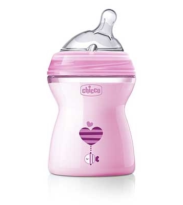 CHICCO BIBERON NATFEEL 2M+ GIRL 250 ML - Farmaciapacini.it