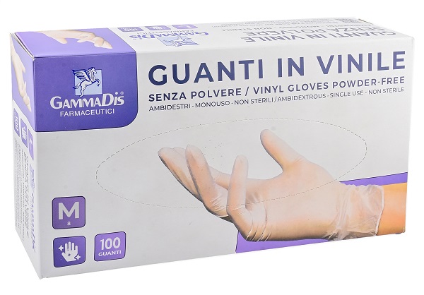 GUANTI VINILE SENZA POLVERE MEDIUM 100 PEZZI - Farmaciapacini.it