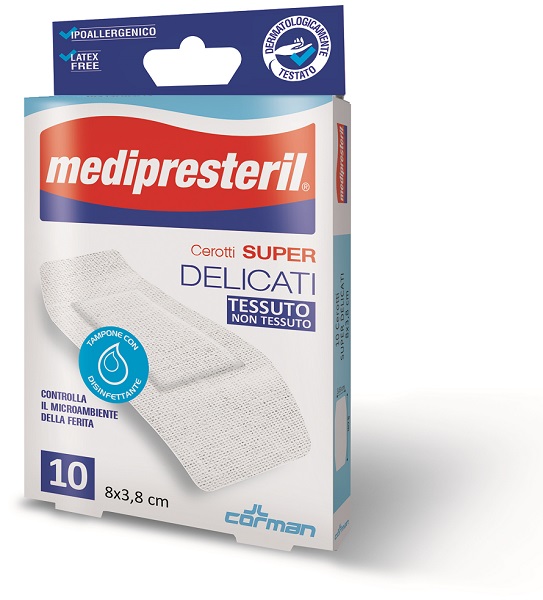 MEDIPRESTERIL CEROTTI DELICATI SUPER 8 X 3,8 10 PEZZI - Farmaciapacini.it