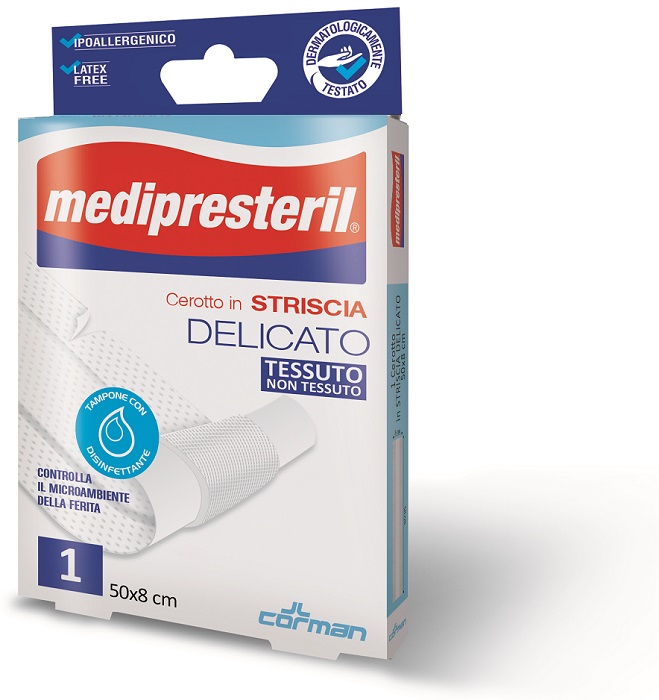 MEDIPRESTERIL CEROTTO ESTENSIBILE 1 STRISCIA 50 X 8 CM - Farmaciapacini.it