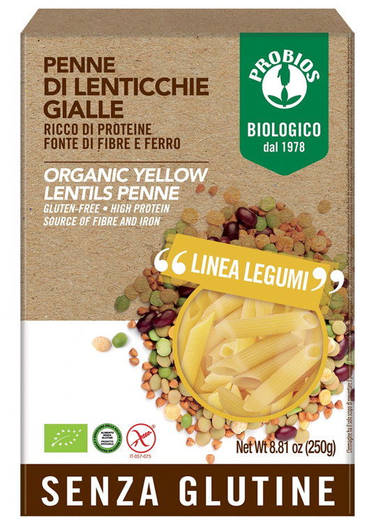 PROBIOS PENNE LENTICCHIE GIALLE 250 G - Farmaciapacini.it