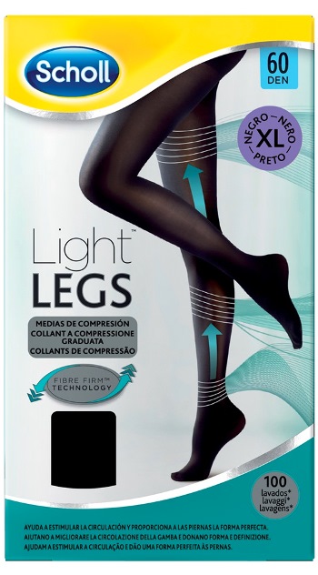 SCHOLL LIGHTLEGS 60 DENARI TAGLIA XL COLORE NERO 1 PAIO - Farmaciapacini.it