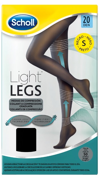 SCHOLL LIGHTLEGS 20 DENARI TAGLIA S COLORE NERO 1 PAIO - Farmaciapacini.it