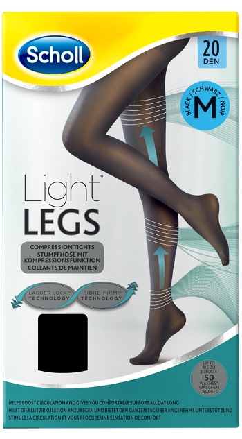 SCHOLL LIGHTLEGS 20 DENARI TAGLIA M COLORE NERO 1 PAIO - Farmaciapacini.it