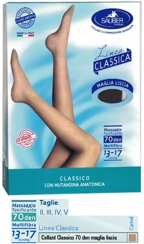 SAUBER CLASSICO COLLANT 70 DENARI MAGLIA LISCIA CAMEL 4 - Farmaciapacini.it