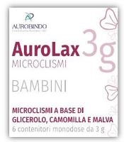MICROCLISMI PER BAMBINI AUROLAX 6 CONTENITORI 3 G - Farmaciapacini.it