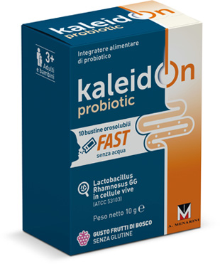 KALEIDON PROBIOTIC FAST FRUTTI DI BOSCO 10 BUSTE OROSOLUBILI - Farmaciapacini.it