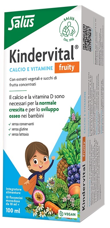 FLORADIX KINDERVITAL FRUITY FORMULA POTENZIATA 10 FLACONCINI MONODOSE X 10 ML PER BAMBINI DA 3 A 12 ANNI - Farmaciapacini.it