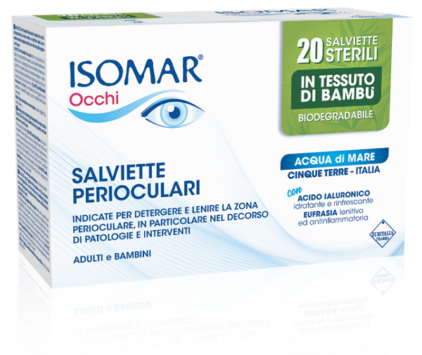 ISOMAR OCCHI SALVIETTE PERIOCULARI 20 PEZZI - Farmaciapacini.it